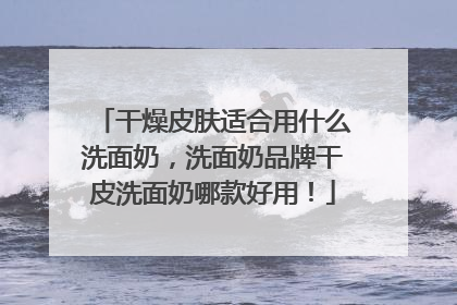 干燥皮肤适合用什么洗面奶，洗面奶品牌干皮洗面奶哪款好用！